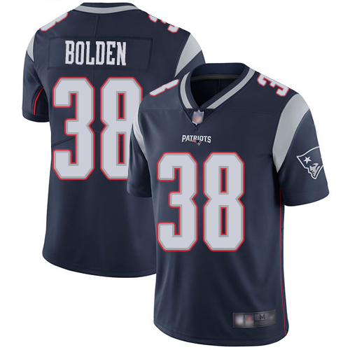 New England Patriots Football 38 Vapor Limited Navy Blue Men Brandon Bolden Home NFL Jersey